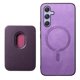 thumbnail image 1 of Funda de Cuero Magnética con Tarjetero para Samsung Galaxy A54 Cubierta Delgada Morado, 1 of 5