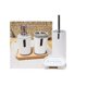 thumbnail image 4 of Set Baño 4 Piezas Taza Jabonera Dispensador Escobilla Blanco, 4 of 4
