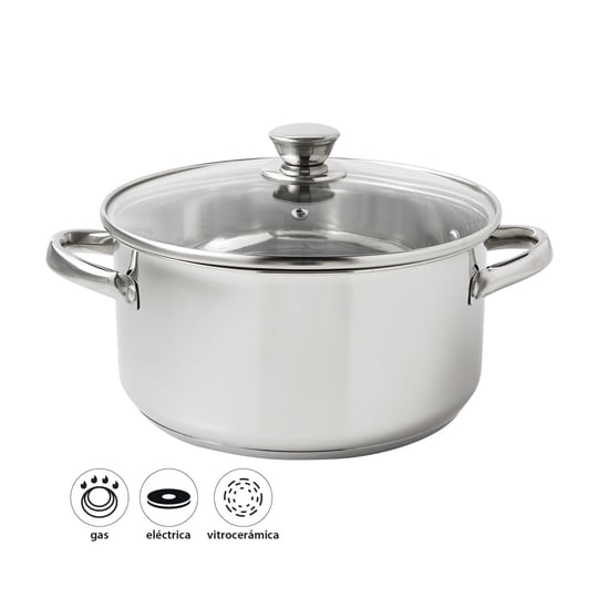 Olla Acero 20cm 2.8 Litros 1 Pieza Haus