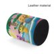 thumbnail image 4 of Wonderoos-theme Cylinder Pen Holder Pencil Organizer with Flannel Lining PVC Leather Material Cardboard Base for study work 10*8CM, 4 of 6