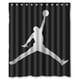 thumbnail image 1 of Cortina de ducha de Michael Jordan, juego de cortinas de baño con ganchos, tamaño 60 x 72 pulgadas, 1 of 3