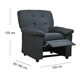 thumbnail image 3 of Bergere Dragon Black Fabric, 3 of 3