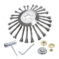 Magideal - Disco De Cepillo De Rueda De Alambre, Cabezal De Corte, Cabezal De Cepillo Giratorio De Alambre De Acero Para Malezas, Limpieza De Polvo, Cepillo De M Estilo C