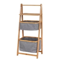 Importclick - Mueble Estante Organizador Bambú Cesto