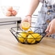 thumbnail image 5 of Frutero de alambre metálico, cestas de almacenamiento de frutas de hierro para encimeras de cocina, encimeras, decoración del hogar, centro de mesa decorativo para verduras, pan, bocadillos y popurrí., 5 of 7