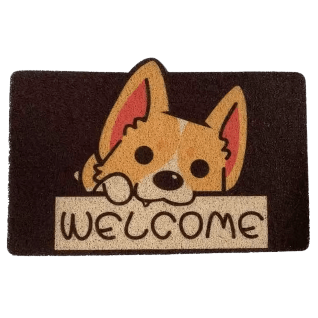 Estilodomus - Limpia Pies Alfombra Diseños Animalitos - Perro Mordiendo