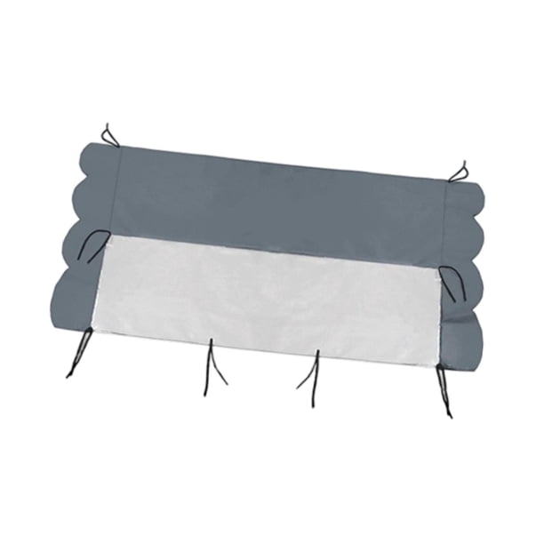 Cubierta para Montacargas Toldo Impermeable de PVC Y Tela de Malla con Protección Solar Y Visibilidad Transparente Fácil Instalación Y Resistente a La Gris claro 105x140cm