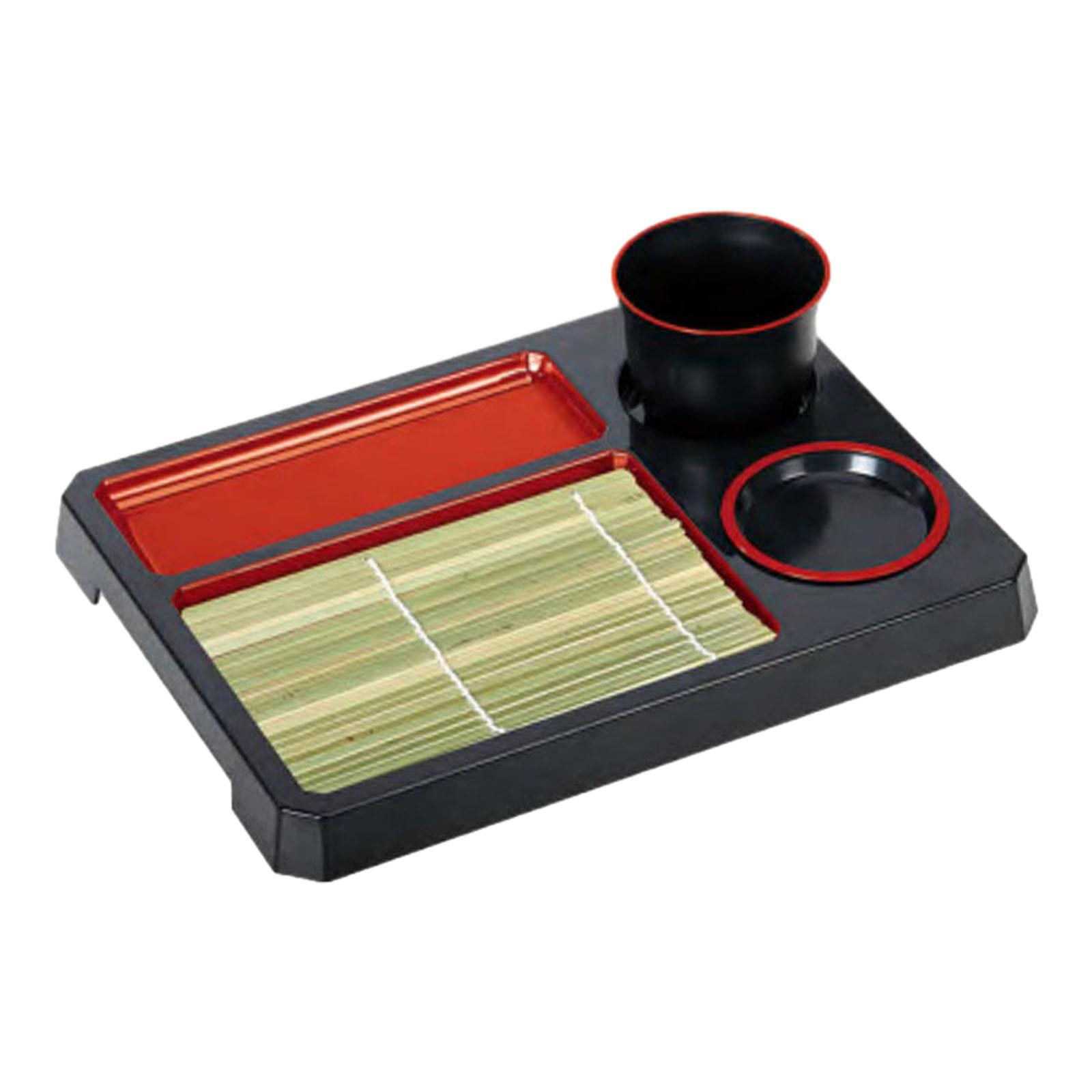 Magideal - Bandeja Para Fideos Soba Bandeja Para Servir Sushi Con Escurridor Escurridor Plato Para Comida Plato Para Fideos Fríos Bandeja Para Sashimi Para Cocin 293 X 22 X 2 Cm