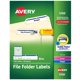 thumbnail image 1 of Etiquetas para carpetas de archivos Avery TrueBlock 1500 blanco/azul 5766, 1 of 8