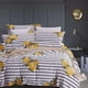 thumbnail image 2 of Striped Yellow Lemons Pattern Quilt Duvet Cover Set Bedspread Cover3-Piece Bedding Set (1 Duvet Cover + 2 Pillow Shams), 2 of 4