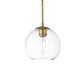 thumbnail image 1 of Lámpara Colgante Baxter Elegant Lighting Latón Vidrio Transparente 20 cm, 1 of 8