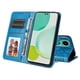 thumbnail image 2 of Funda tipo cartera FOXDOCK para Huawei Nova 12 , diseño girasol en relieve, cuero PU, cierre magnético, soporte y tarjetero, 2 of 5
