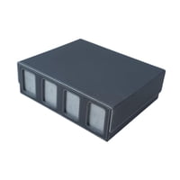 Ioensy - Caja De Baraja De Cartas Coleccionables, Regalo Para Coleccionistas, Caja De Almacenamiento De Baraja De Cartas Tcg Premium, Color Negro Y Gris