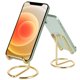 thumbnail image 1 of Soporte para celular ROPOSY pack de 2, metal dorado, 10 × 7 × 7 cm, 1 of 7