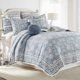 thumbnail image 1 of Juego de Edredón Reversible Levtex Home King 264x234 cm Azul Floral, 1 of 9