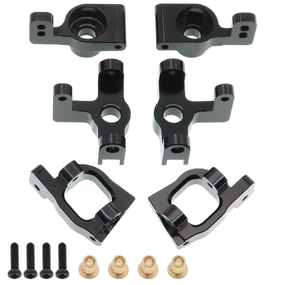 Piezas para coche RC Treehobby WLtoys 1/14 y 1/12 Negro 6 piezas