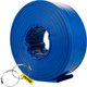 thumbnail image 1 of Manguera de descarga VEVOR de 1,5 cm x 30,5 m, PVC, plana, azul, con abrazaderas, 1 of 9