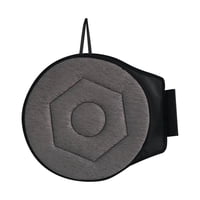 Magideal - Cojín De Asiento Giratorio De 360 Grados, Cojín Para Silla, Cómodo, Portátil, Transpirable, Protector De Asiento, Cojín Para Asiento De Coche Para Per Gris