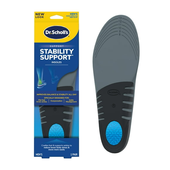 Plantillas Dr. Scholl's Stability Support Flat Feet para hombres de 8 a 14 años