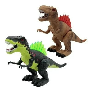 Maxdescuentos - Dinosaurio T-Rex Camina Lanza Humo Luz Y Sonido