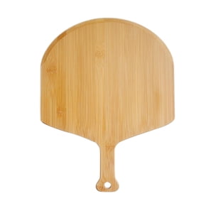 Magideal - Cáscara De Pizza De Bambú Con Mango Ergonómico, Herramientas Para Hornear, Accesorios Para Horno, Tabla De Cortar Pizza De Madera, Paleta Para Pasta Y