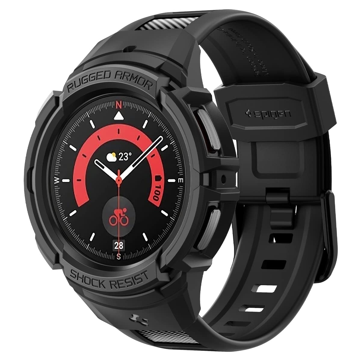 Correa De Reloj Con Funda Protectora Spigen Rugged Armor Pro