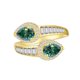 thumbnail image 1 of 1 Quilate*2 Anillos Moissanite para Mujer, Anillos de Diamante Corte Pera Color D VVS1 de Plata Esterlina S925, Opción Ideal para Cumpleaños, Aniversario y Ocasiones Románticas con Certificado, 1 of 4