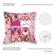 thumbnail image 5 of Lotso Oso de Fresa Fundas de almohada de terciopelo con tema, regalos de funda de almohada, decoración para el hogar, cojín de lanzar, regalo de cumpleaños para fans y parejas.56*56cm., 5 of 6