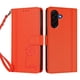 thumbnail image 3 of Funda Cartera Trébol para Samsung Galaxy A57 con Ranuras Tarjetas y Carga Inalámbrica Naranja, 3 of 6