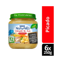 Pack X6 Picado Nestlé® Naturnes® Cazuela De Ave 250G