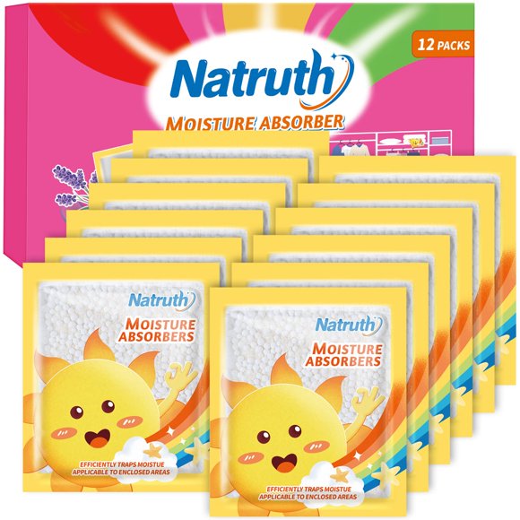 Bolsas absorbentes de humedad NATRUTH, paquete de 12 con lavanda