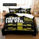 thumbnail image 1 of v527 Bed Sheets Pierce The Veil Logo Bedding Set Boys Girls Twin Queen King Size Duvet Cover Pillowcase Bed boys Adult Bedroom 3-Piece Bedding Set (1 Duvet Cover + 2 Pillow Shams) Bed Sheets ju527, 1 of 5