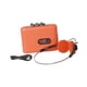 thumbnail image 3 of Grabadora de casetes, grabadora de casetes para MP3, nostálgica, ligera, compacta, con auriculares, portátil para viajes al aire libre. Naranja, 3 of 5