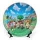 thumbnail image 1 of Animal Crossing Plato decorativo de porcelana fina (bone china), plato decorativo de cerámica para hogar, oficina, soporte de pared, platos decorativos para dormitorio - 6 pulgadas (15 cm), 1 of 6