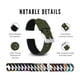 thumbnail image 4 of Correa de reloj Barton Elite Silicone, 20 mm, verde militar y negro, 4 of 7