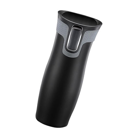 Magideal - Taza De Material Acero Inoxidable Bebidas Calientes Frías De Doble Pared Frascos Fáciles De Limpiar Taza De Con Vaso Aislado Al Vacío De Negro