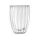 thumbnail image 2 of Vaso de vidrio transparente doble pared con relieve – 350 ml, 2 of 2