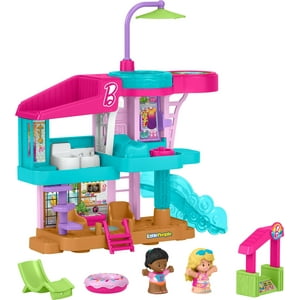 Conjunto De Juego Fisher-Price Little People Barbie Casa De Playa 18M+