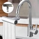 thumbnail image 2 of Grifo de cocina a prueba de salpicaduras, artefacto de cascada de agua, burbujeador giratorio universal, extensión de refuerzo, boquilla de agua, conector universal, 2 of 5