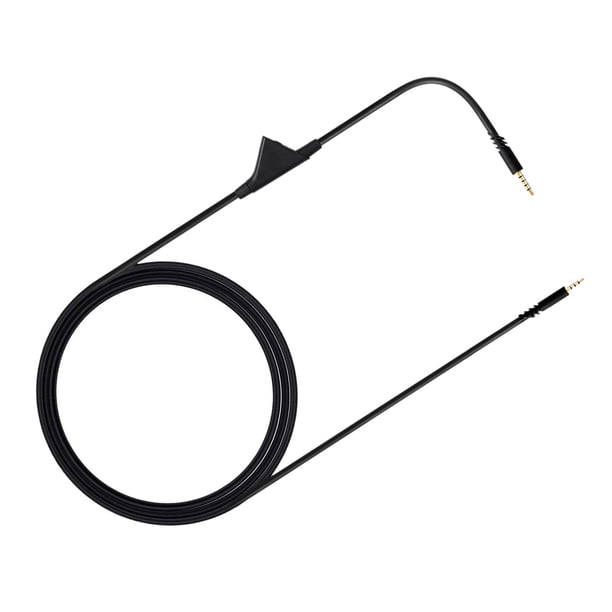 Cable de audio de repuesto, cable de extensión Cable auxiliar de control de volumen de 3,5 mm para Astro A10 A40 A30 Auriculares para juegos Plug and
