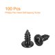 thumbnail image 3 of #6 x 5/16" Tornillo autorroscante de cabeza redonda Phillips, 100 piezas - Tornillo para madera de cabeza redonda de acero inoxidable 304 (Negro), 3 of 6