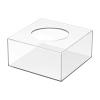 Magideal - Soporte De Pastel De Acrílico Elevador De Pastel Base De Decoración Redonda Caja De Exhibición Suministros De Fiesta Soporte De Exhibición De Elevador , El 10X10X15Cm