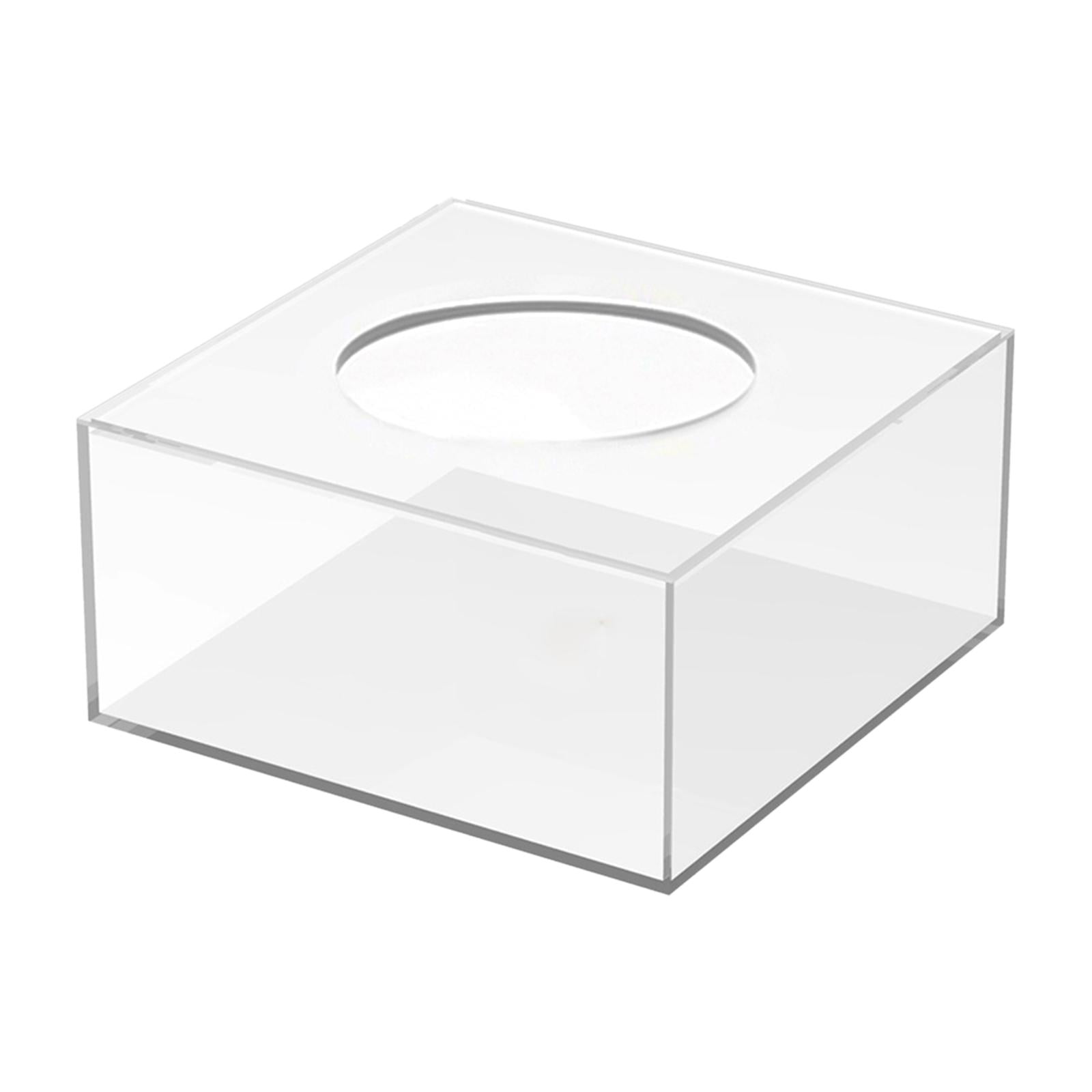 Magideal - Soporte De Pastel De Acrílico Elevador De Pastel Base De Decoración Redonda Caja De Exhibición Suministros De Fiesta Soporte De Exhibición De Elevador , El 10x10x15cm