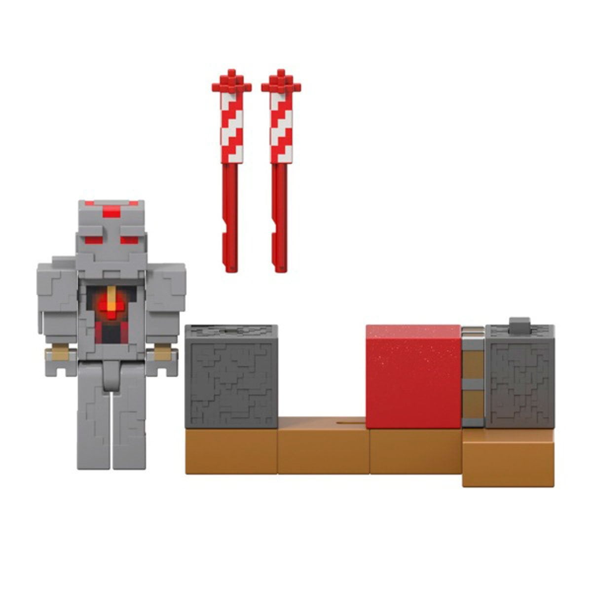 Minecraft Figura 8cm- Fuegos Artificiales Del Protector