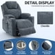 thumbnail image 3 of Up to 350 LBS Chenille Power Lift Recliner Chair, Heavy Duty Motion Mechanism with 8-Point Vibration Massage and Lumbar Heating, USB and Type-C Ports, Stainless Steel Cup Holders, Blue, 3 of 3