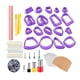 thumbnail image 3 of Cortadores De Arcilla Polimérica DIY Anillos De Salto, Tarjeta Para Pendientes, Ganchos Para Pendientes Art Purple, 3 of 5