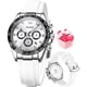 thumbnail image 1 of Reloj Mujer OLEVS Cuarzo 38MM Diamantes Cronagrafo Blanco, 1 of 3