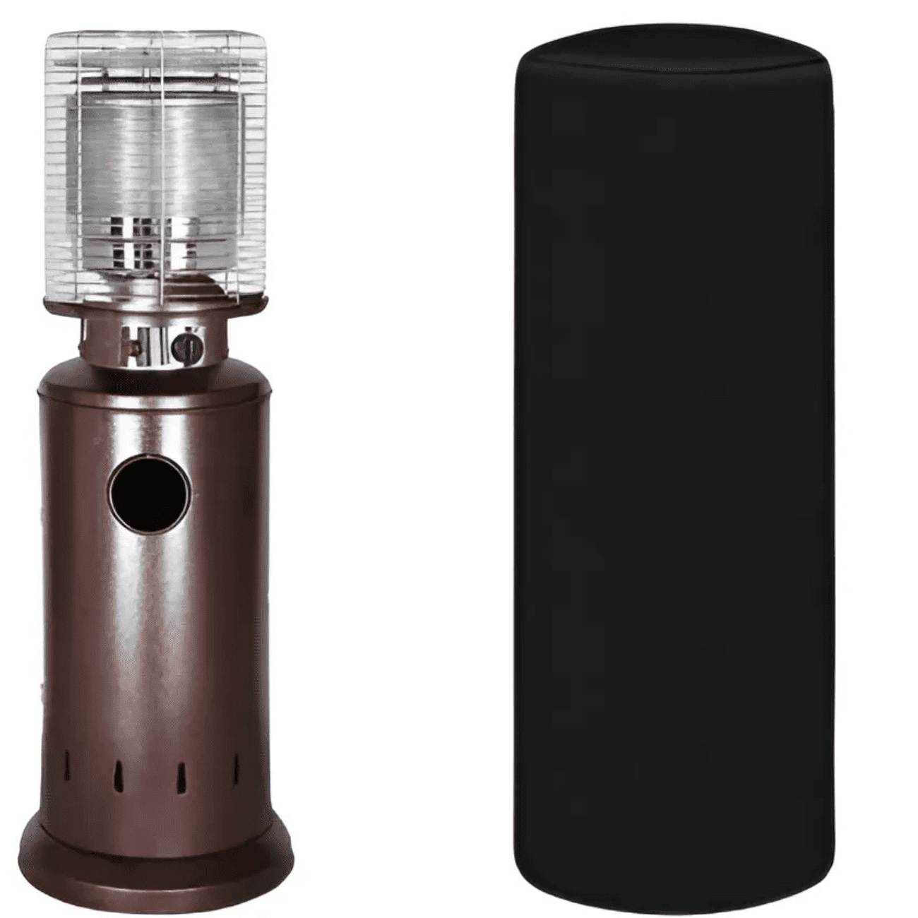 Erux - Estufa De Patio Baja A Gas Bronce / Interior Exterior