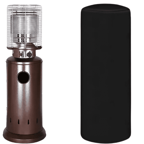 Lore - Estufa De Patio Baja A Gas Bronce / Interior Exterior