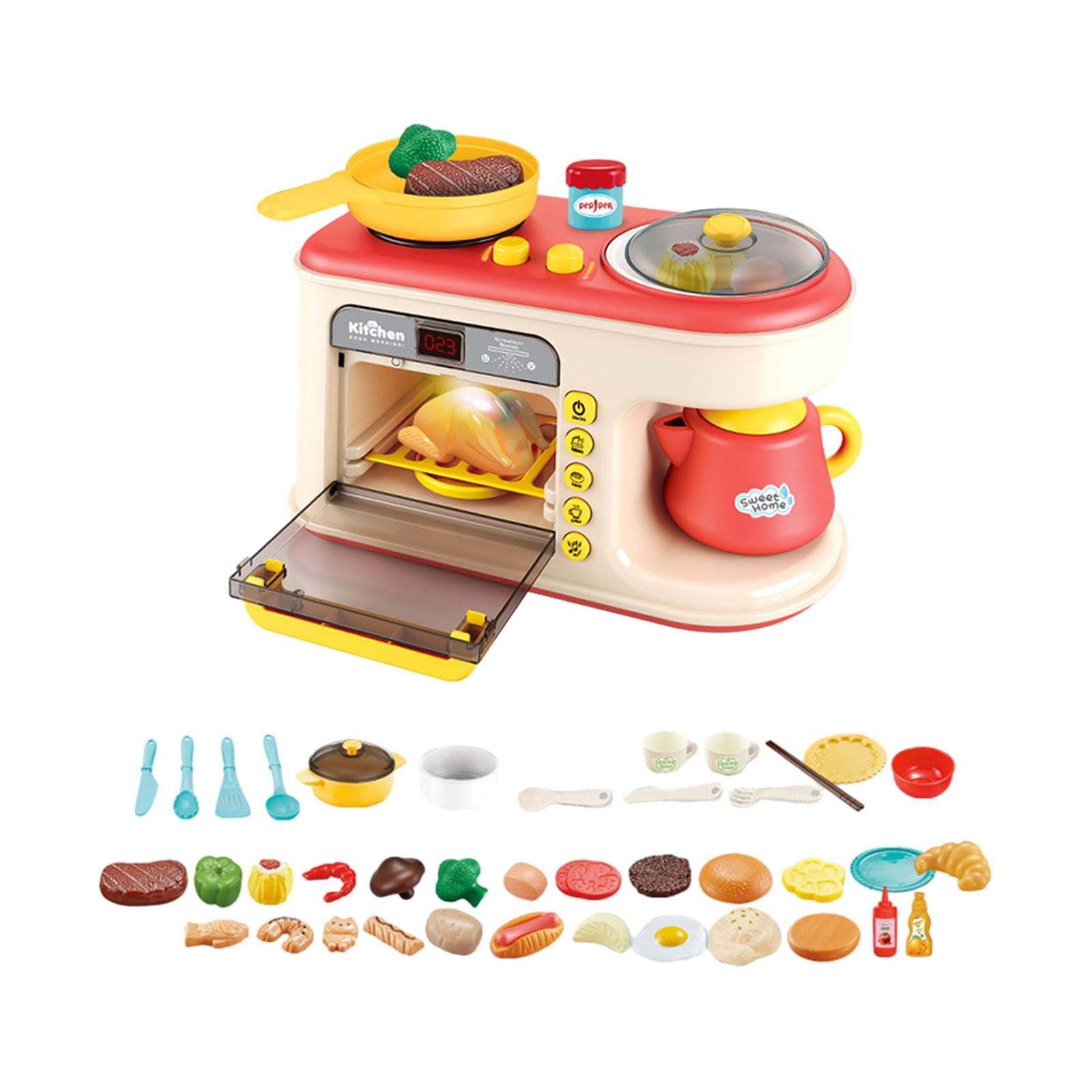 Bothyi - Juego De Cocina Con Horno, Horno, Accesorio De Cocina Para Educación, Cumpleaños, Rojo